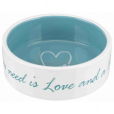 Миска Trixie для собак Pet_s Home бірюзова керамічна 300 мл 12 см