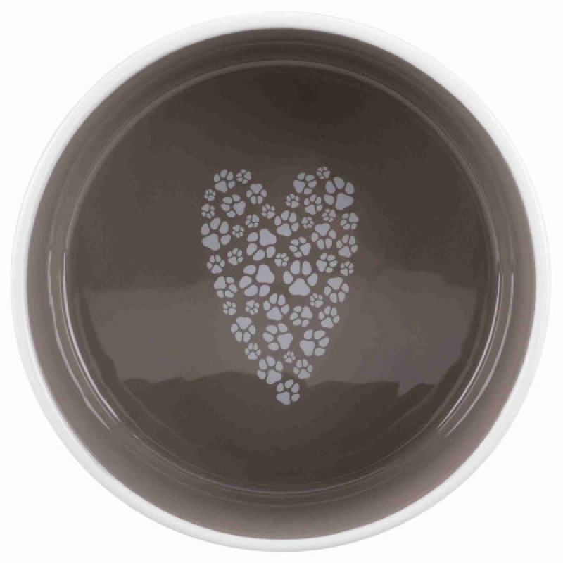 Миска Trixie для собак Pet_s Home коричнева керамічна 300 мл 12 см