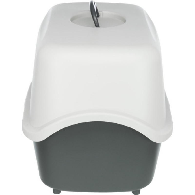 Туалет Trixie Vico для котів з ковпаком-кришкою дверцятами та ручкою пластиковий сірий 40х40х56 см