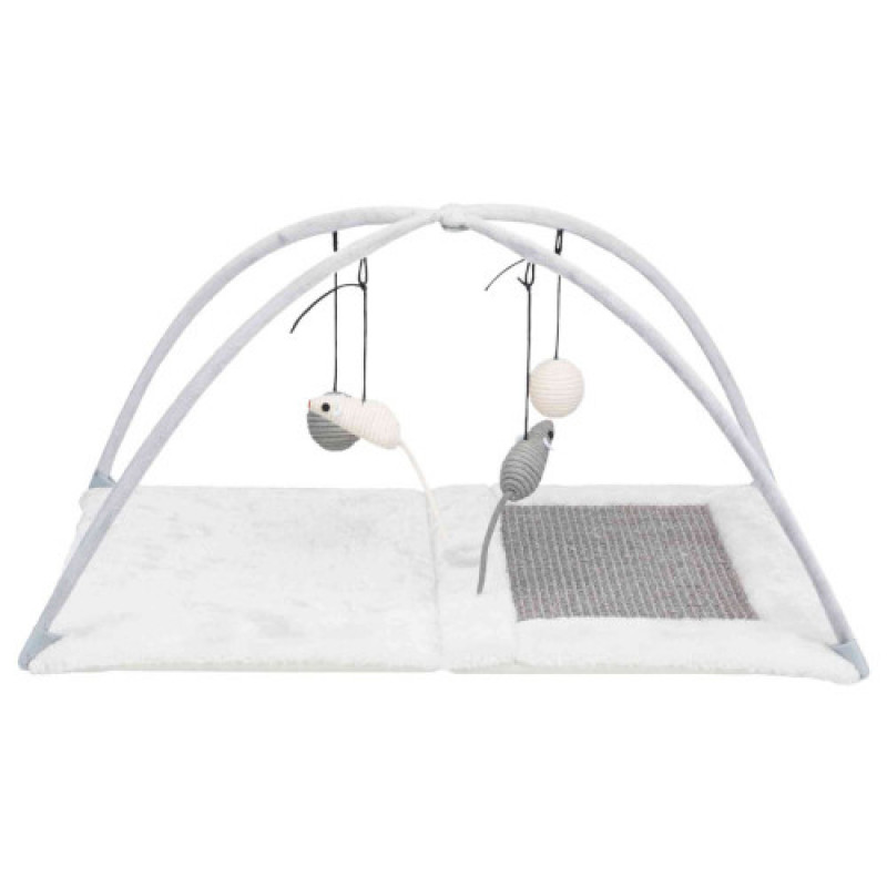 Килимок Trixie для котів Розважальний комплекс з дряпкою сизаль/плюш 60х33х42 см