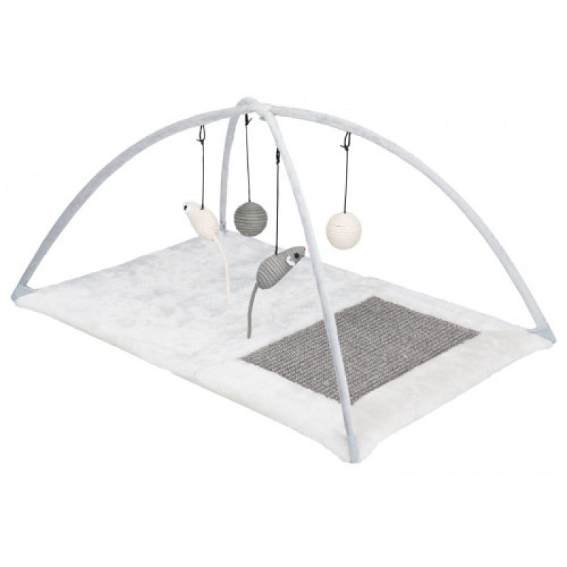 Килимок Trixie для котів Розважальний комплекс з дряпкою сизаль/плюш 60х33х42 см