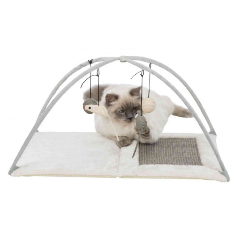 Килимок Trixie для котів Розважальний комплекс з дряпкою сизаль/плюш 60х33х42 см