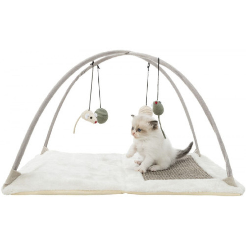 Килимок Trixie для котів Розважальний комплекс з дряпкою сизаль/плюш 60х33х42 см