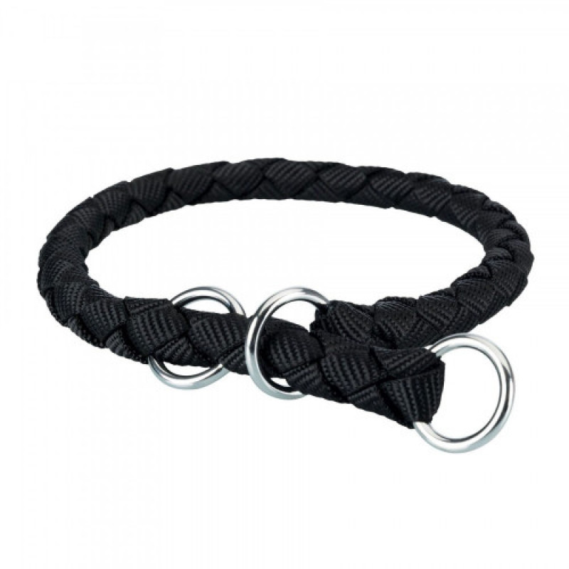 Нашийник-зашморг Trixie для собак Cavo чорний нейлоновий L-XL 52-60 см/18 мм