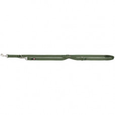 Повідець-перестібка Trixie для собак Premium нейлон оливкова M-L 2 м/20 мм