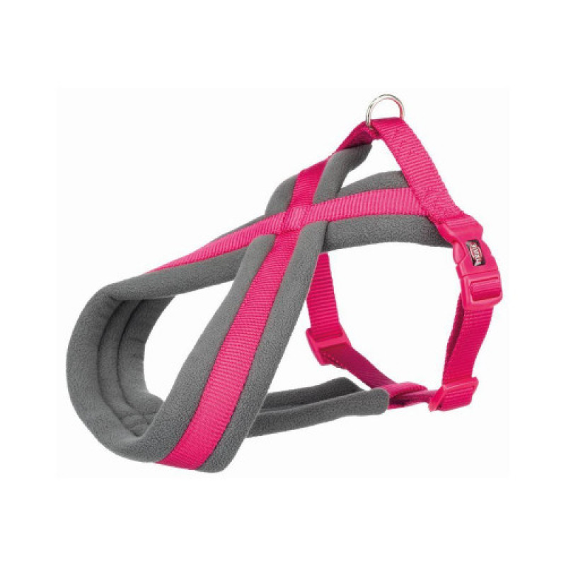 Шлея-вісімка Trixie для собак Premium туристична нейлон фуксія розмір XS-S 30-55 см/15 мм