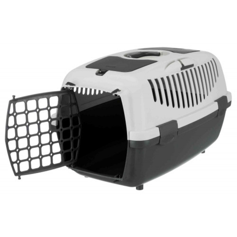 Контейнер-переноска Trixie для собак та котів Capri 2 вагою до 8 кг сіра пластик розмір XS-S 37x34x55 см