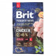 Корм сухий Brit Premium Dog Junior L для цуценят та молодих собак великих порід від 1 до 24 місяців вагою 25-45 кг з куркою 3 кг