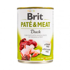 Корм вологий Brit Care Pate and Meat для дорослих собак з качкою 400 г