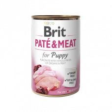 Корм вологий Brit Care Pate and Meat для цуценят з куркою та індичкою 400 г