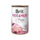 Корм вологий Brit Care Pate and Meat для цуценят з куркою та індичкою 400 г