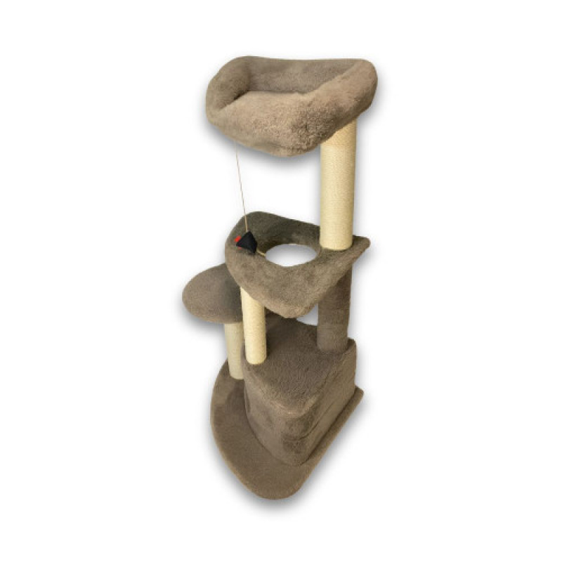 Дряпка Природа Містечко для котів кутова 55х56х117 см