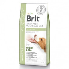 Корм сухий Brit Grain Free VetDiet Dog Diabetes для собак з цукровим діабетом з індичкою та горохом 12 кг