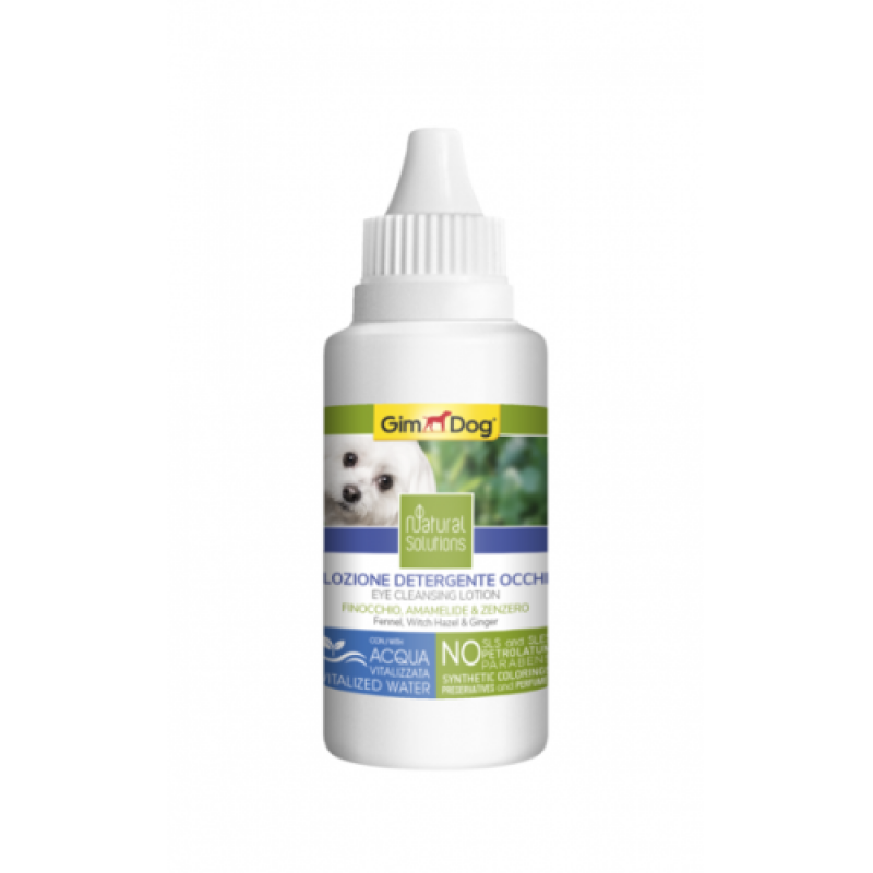 Лосьйон GimDog Natural Solutions для собак, для очищення очей, 50 мл