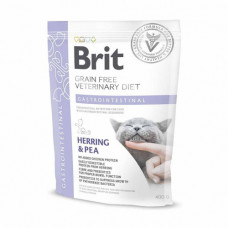 Корм сухий Brit Grain Free VetDiet Cat Gastrointestinal для котів з порушеним травленням з оселедцем лососем яйцем та горохом 400 г