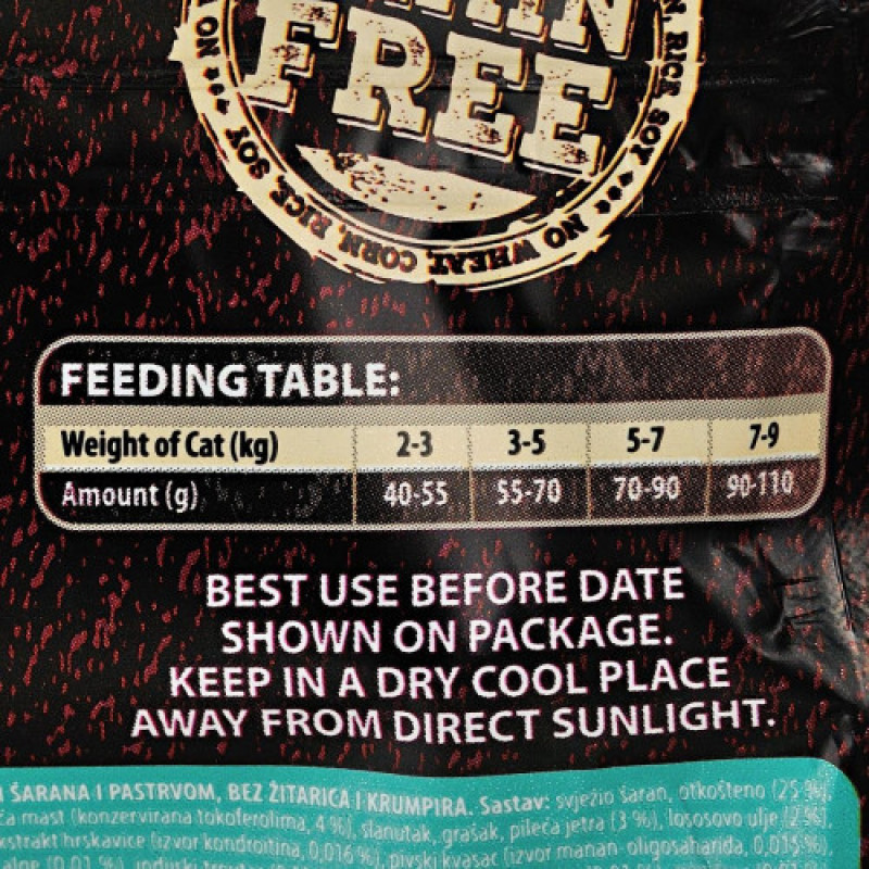 Корм сухий Carnilove Fresh Carp and Trout Sterilised for Adult Cats для дорослих стерилізованих та кастрованих котів з коропом та фореллю 400 г