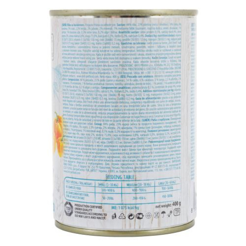 Консервований корм Brit Fresh Fish/Pumpkin для собак, з рибою та гарбузом, 400 г