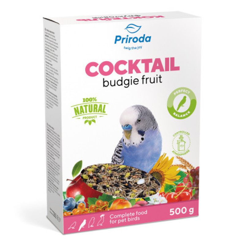 Корм Природа Коктейль для хвилястих папуг фруктовий 500 г