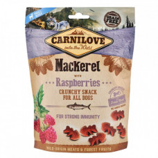 Ласощі Carnilove Dog Crunchy Snack Mackerel with Raspberries для собак для міцного імунітету зі скумбрією та малиною 200 г