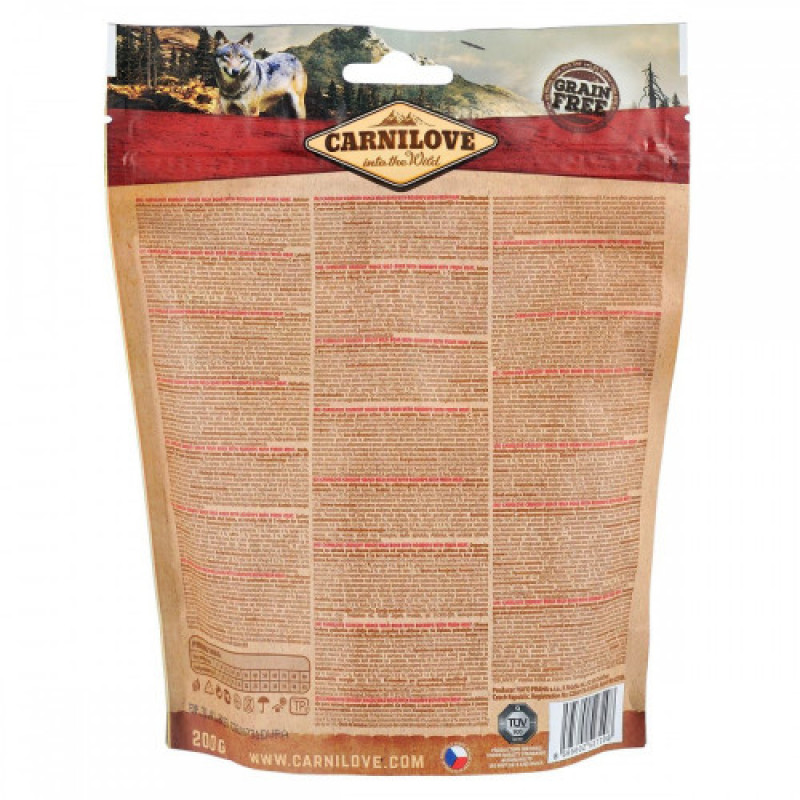 Ласощі Carnilove Dog Crunchy Snack Wild Boar with Rosehips для активних собак для швидкого відновлення з диким кабаном та шипшиною 200 г