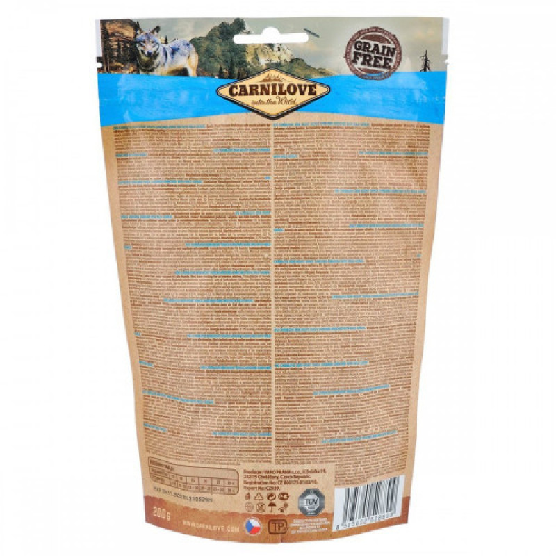 Ласощі Carnilove Dog Semi Moist Snack Sardines with Wild Garlic для собак для уповільнення процесів старіння з сардиною та диким часником 200 г