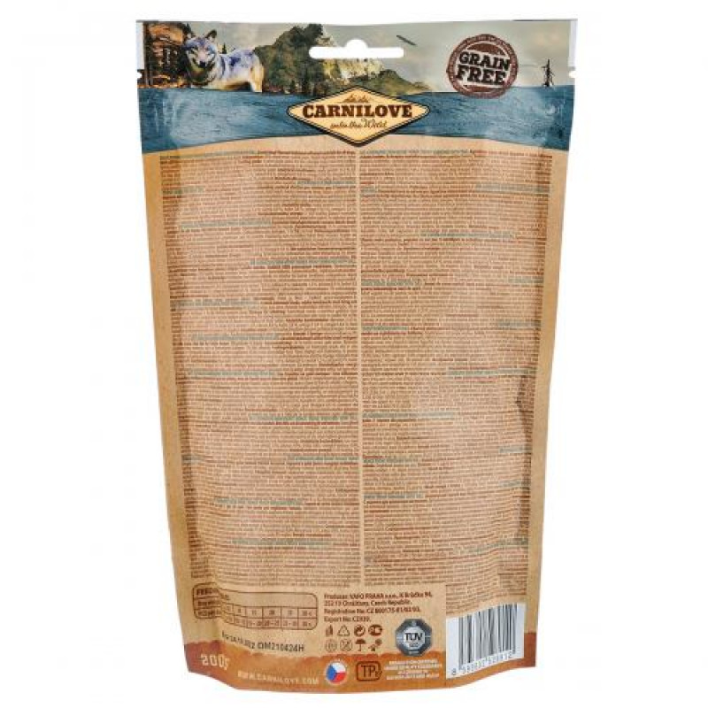 Ласощі Carnilove Dog Semi Moist для собак, форель та кріп, 200 г