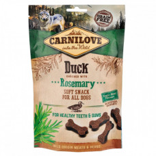 Ласощі Carnilove Dog Semi Moist Snack Duck with Rosemary для собак для здорових зубів і ясен з качкою та розмарином 200 г