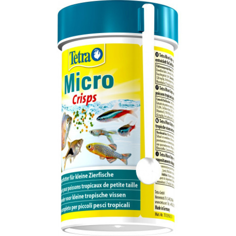 Корм сухий Tetra Micro Crisps для тропічних акваріумних рибок в чіпсах 100мл