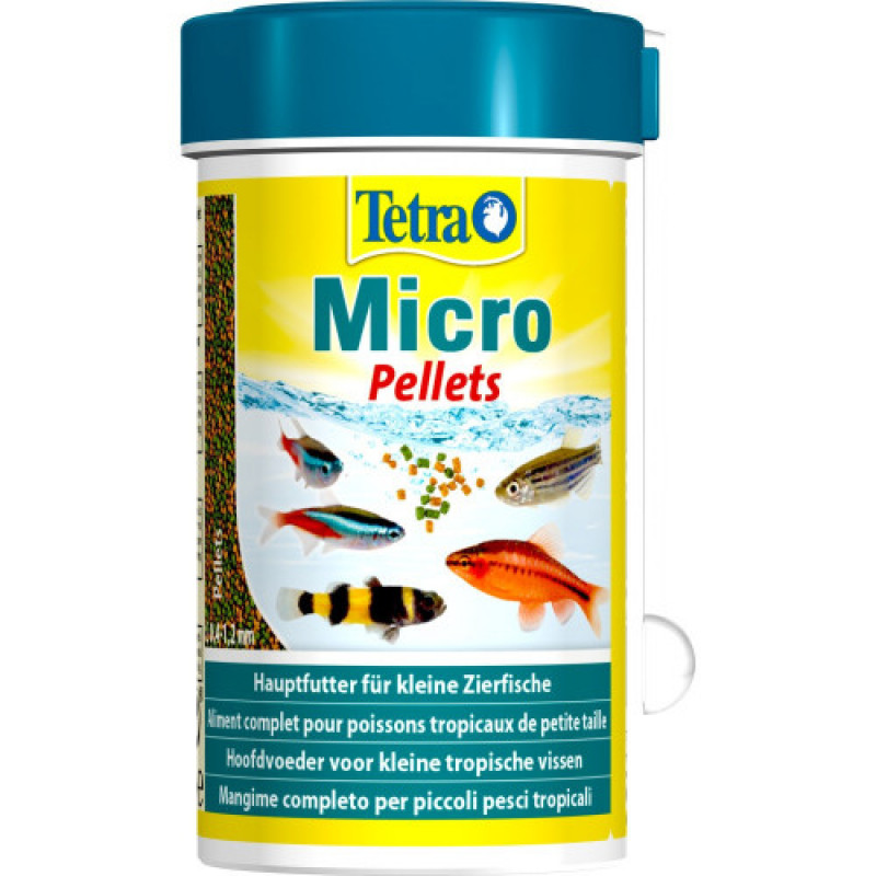 Корм Tetra Micro Pellets для акваріумних дрібних рибок гранули 100мл