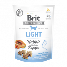 Ласощі Brit Care Functional Snack Light для собак для контролю ваги з кроликом та папаєю 150 г