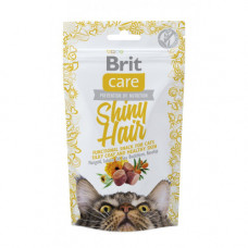 Ласощі Brit Care Functional Snack Shiny Hair д/котів для здоров я шкіри та шерсті з лососем 50 г
