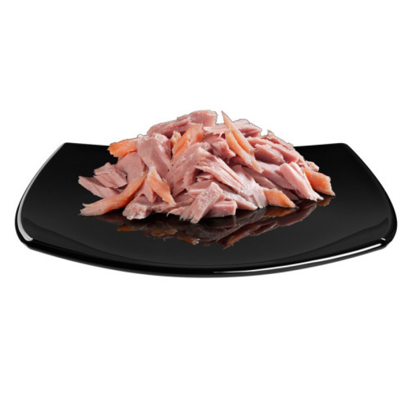 Корм вологий GimCat Shiny Cat Filet для котів з тунцем лососем та рисом 70 г