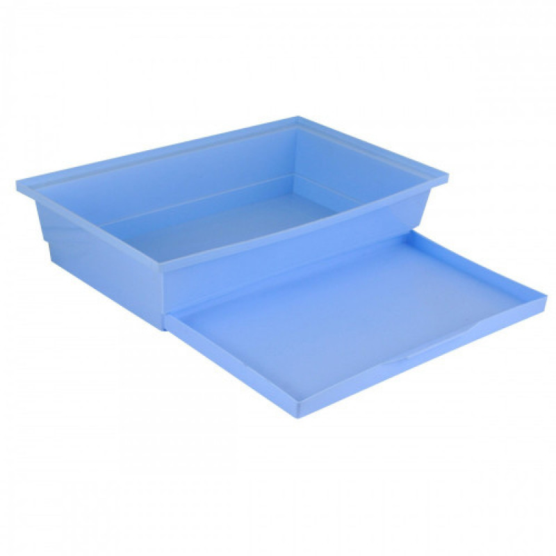 Піддон Природа для кліток гризунів малий світло-блакитний 30x20 см