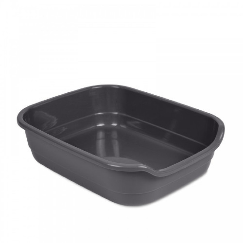 Туалет Природа Comfort L для котів сірий 49х39х15 см