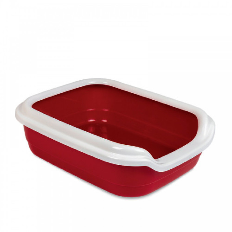 Туалет Природа Comfort L для котів бордо 49х39х15 см