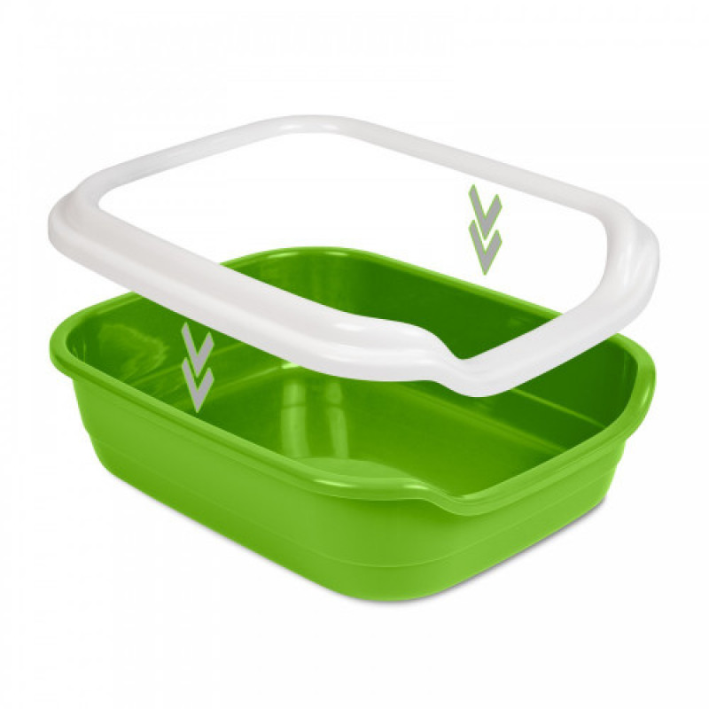 Туалет Природа Comfort L для котів лайм 49х39х15 см