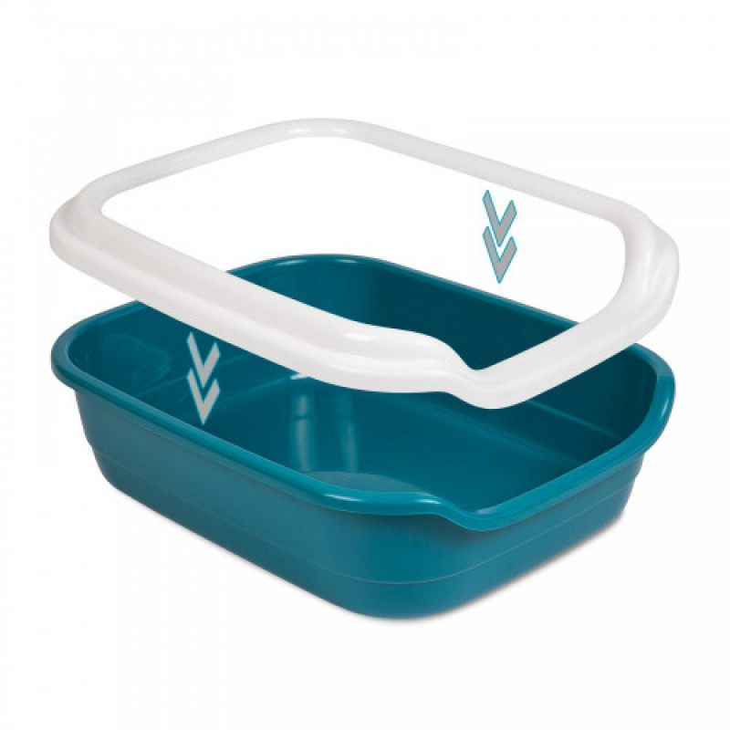 Туалет Природа Comfort L для котів ультрамарин 49х39х15 см