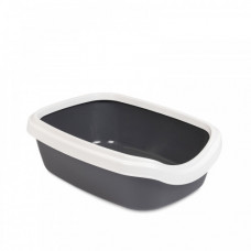 Туалет Природа Comfort M для котів сірий 41х30х13,5 см