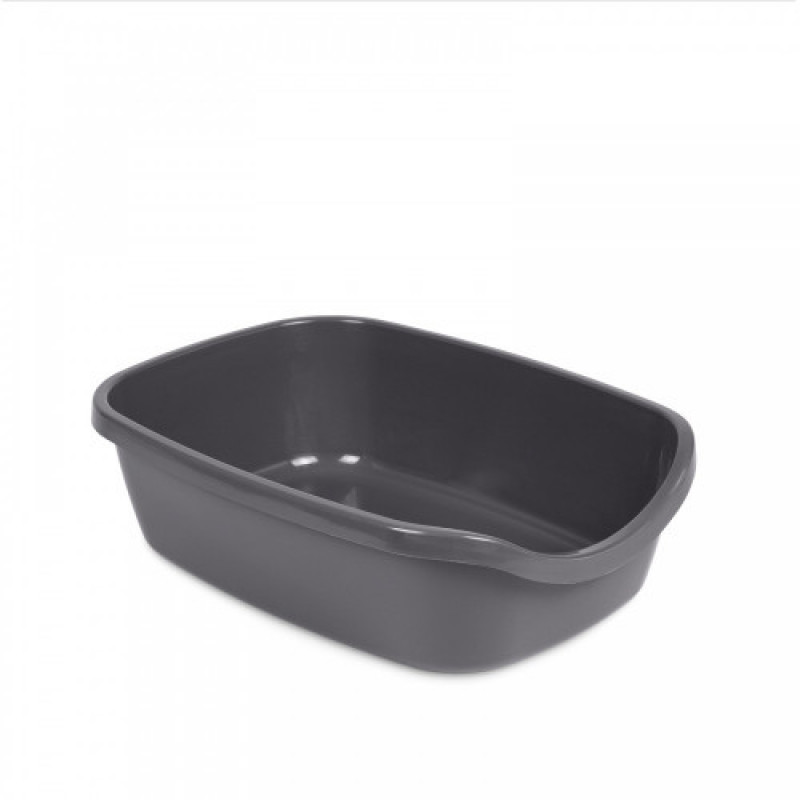 Туалет Природа Comfort M для котів сірий 41х30х13,5 см