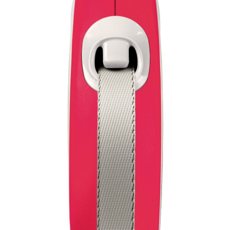 Повідець-рулетка Flexi для собак New Comfort стрічка червона розмір L 8 м/ 50 кг