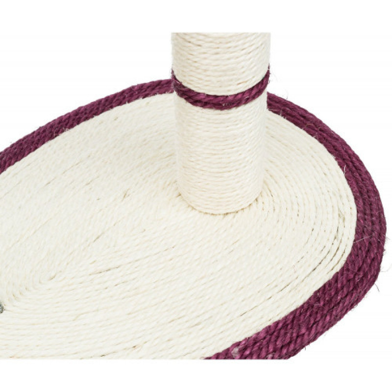 Дряпка-стовпчик Trixie для котів з іграшкою на мотузці та мишкою на пружині сизаль/плюш 40х30х50 см