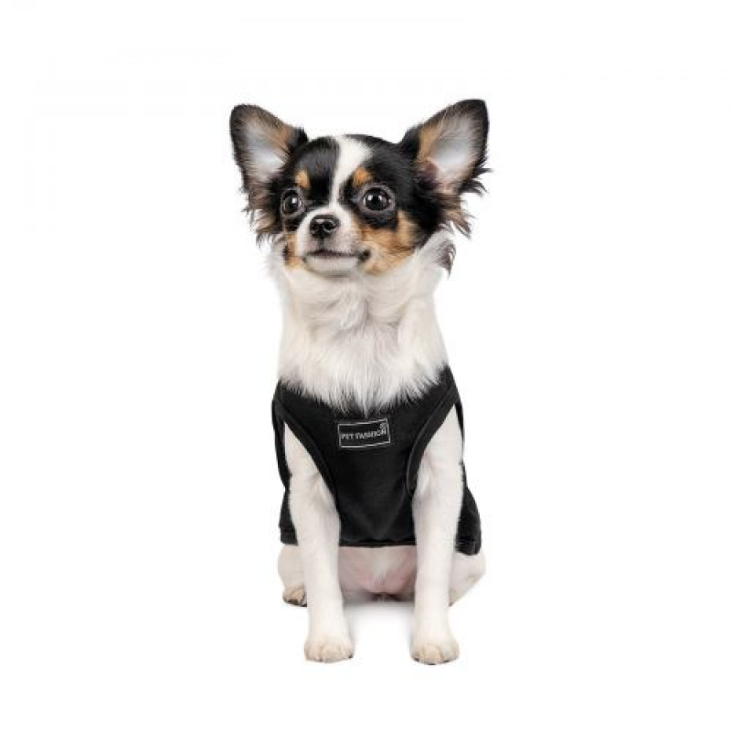 Борцівка Pet Fashion «FBI» для собак, розмір M2, чорна
