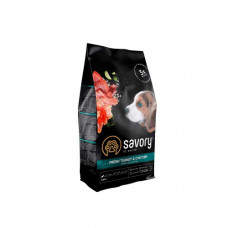 Корм сухий Savory Puppy rich in Fresh Turkey and Chicken для цуценят всіх порід зі свіжою індичкою і куркою 1 кг