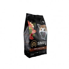 Корм сухий Savory Large Breeds rich in Fresh Turkey and Lamb для дорослих собак великих порід від 25 кг зі свіжим ягням та індичкою 3 кг