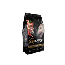Корм сухий Savory Adult All Breeds rich in Fresh Duck and Rabbit для собак усіх порід зі свіжою качкою та кроликом 3 кг