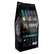 Корм сухий Savory Kitten rich in Fresh Turkey and Chicken для кошенят всіх порід зі свіжою індичкою та куркою 8 кг