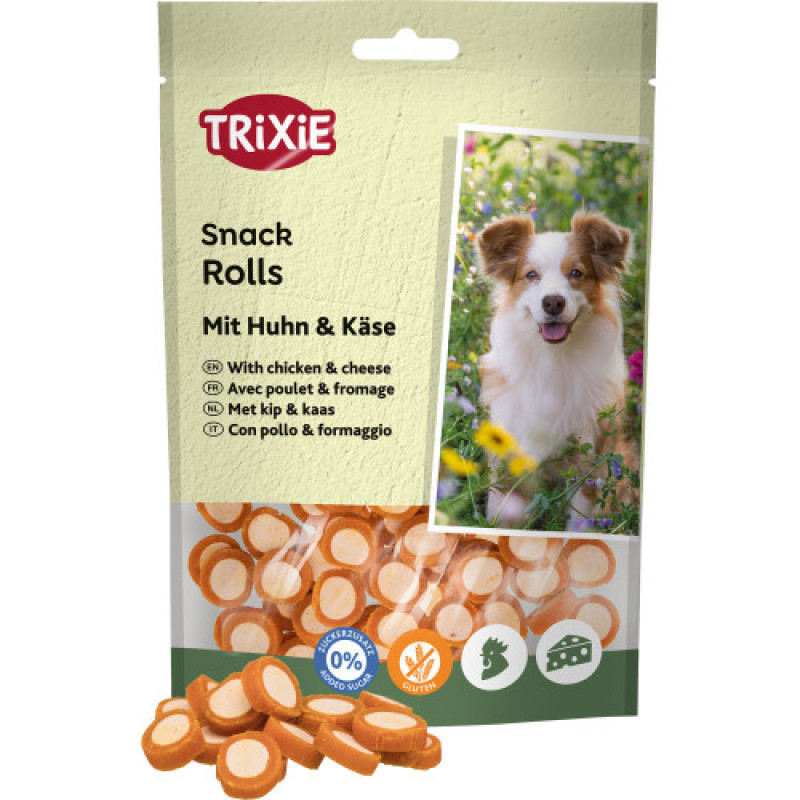 Ласощі Trixie Premio Chicken Cheese Rolls для собак роли з куркою та сиром 100 г