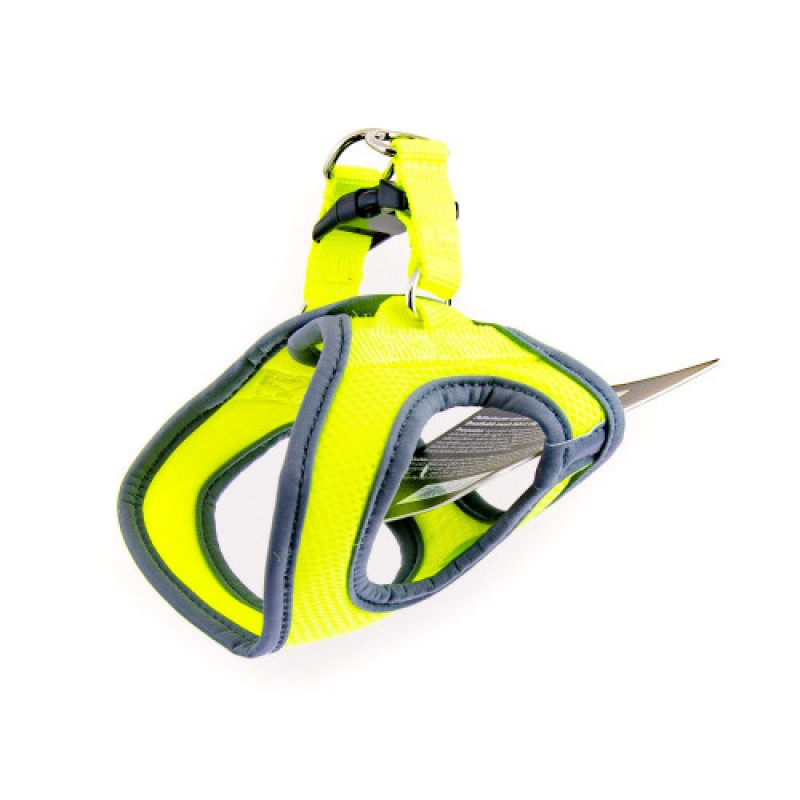 Шлея GimDog для собак Alfresco жовта неопрен розмір XXS 28-32 см