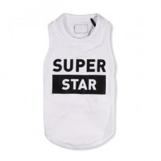 Борцівка Pet Fashion «Superstar» для собак, розмір S, біла