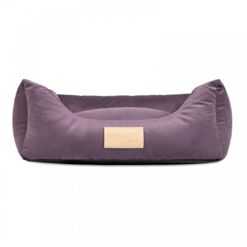 Лежак Pet Fashion Molly №1 для собак і котів фіолетовий 52х40х17 см